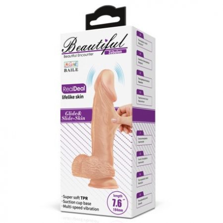 Beautiful Zebulon 7,6 " Vibrating Dildo