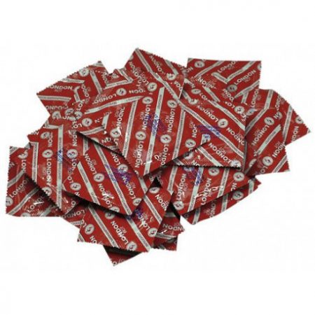 LONDON CONDOMS ROT (strawberry)  / 1db. /