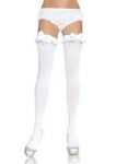 726010 NYLON OTK W/RUFFLE BOW O/S WHT