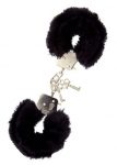 Metal Handcuff with Plush Black